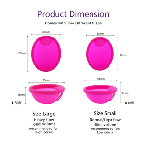 Disque menstruel réutilisable en <span class=keywords><strong>silicone</strong></span> médical souple pour homme - Meilleure vente - Product Image 2