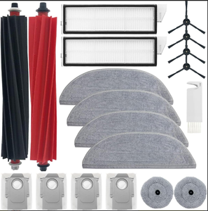 XiaomiS RoborockS <span class=keywords><strong>S8</strong></span> MaxV Ultra/<span class=keywords><strong>S8</strong></span> MaxV Kit de accesorios de acoplamiento HEPA cepillo de goma aspiradora manual eléctrica aplicación RV - Product Image 1