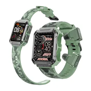 방수 야외 스포츠 전술 디지털 위장 손목 smartwatch 견고한 시계 남성 위장 스마트 시계