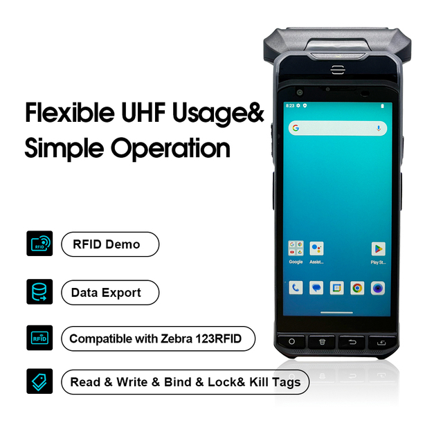 Scanmax Android 13 4+64GB 2MP IP65 Waterproof 2.3GHz SM-R2 20M ISO 18000-6C UHF Handheld RFID Reader