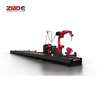 ZMDE H Beam Welding Robot Arm Automatización Soldadura Robot de 6 ejes Estación de trabajo con Robot Ground Rail