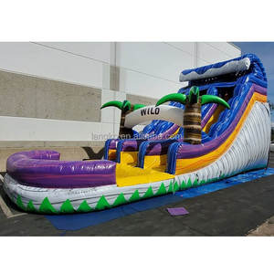 Langko - Equipos de Juegos Acuáticos Personalizados al por Mayor (Modelo Antiguo) - Tobogán Acuático Inflable Comercial para Exteriores con Obstáculos - Product Image 1
