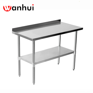 Estructura desmontable Mesa DE TRABAJO DE ACERO INOXIDABLE para cocina de 2 niveles - Product Image 1