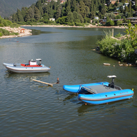 Pont flottant en PVC, bateau gonflable pour une personne, appât de pêche, surf, dérive, sport nautique, catamaran, mini-yacht