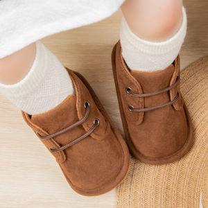Chaussures pour tout-petits garçons à semelle souple en caoutchouc, <span class=keywords><strong>bottes</strong></span> en faux daim pour bébés filles et garçons, <span class=keywords><strong>bottes</strong></span> d'hiver pour bébés, chaussures d'hiver pour bébés - Product Image 6