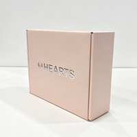 Quantité minimale de commande de 500 pièces, boîte en carton ondulé kraft personnalisée pour l'envoi postal avec logo en estampe argentée