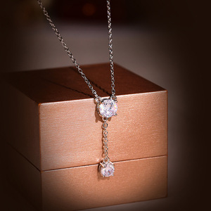 Collana con Ciondolo a Bolla Rotonda per Donne, Collana Minimalista con Charm, Gioielli alla Moda per Uso Quotidiano, Regalo - Product Image 3