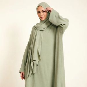 Abaya <span class=keywords><strong>en</strong></span> <span class=keywords><strong>pistache</strong></span> pour femmes, 8 couleurs, vêtements modestes, vêtements islamiques - Product Image 3
