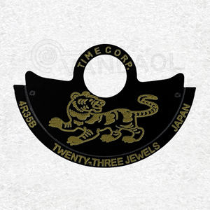 Piezas de movimiento de reloj NH35 negro 12 elementos de animales del horóscopo Lunar chino 4R35B rotor NH36 parche Rotor de letras de hoja de Metal - Product Image 5