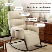 Fauteuil à Bascule Moderne de Luxe pour Adultes, Canapé-Lit Relaxant, Pliant Magique, Inclinable, Cadre en Acier Rembourré Simple pour Salon