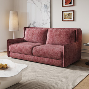 Canapé-<span class=keywords><strong>lit</strong></span> multifonctionnel à double usage, mobilier d'hôtel, canapé-<span class=keywords><strong>lit</strong></span> pliable en tissu avec dossier haut et matelas, structure en métal - Product Image 1