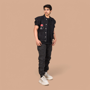 Custom Men's 100% Cotton Straight <b>Slim</b> Fit <b>Jogger</b> Pants Elastic Waist Cuffed Ankles Eco-Friendly Breathable Lightweight - Product Image 2