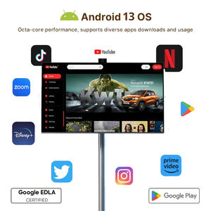 Fábrica 27 pulgadas <span class=keywords><strong>Smartv</strong></span> 128Gb 9000Mah Smart Led pantalla táctil Monitor 27 "Tv pantalla móvil portátil Smart Tvs sobre ruedas - Product Image 4