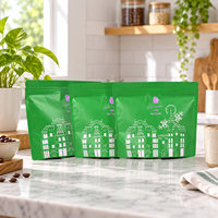 Sachets Doypack à Fond Carré Imprimés Personnalisés Biodégradables pour Emballage de Sushi, Biscuits, Noix, Thé, Café, Chewing-gum et Aliments