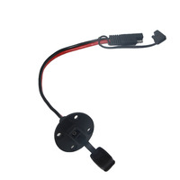 SAE Sidewall kabel konektor ke SAE 2 Pin, kabel ekstensi surya Port samping dengan tutup debu 18AWG SAE