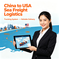 Transport maritime transitaire haute performance DDP Chine-USA avec assurance 15-25 jours et support 24/7 pour un réapprovisionnement rapide