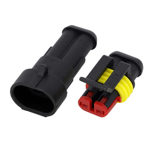 Connecteur Électrique Automobile Étanche 2 Broches Mâle-Femelle 282080-1 AMP pour Voiture - Product Image 2