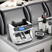 Machine de comptage de billets professionnelle EC900 : Compteur de monnaie portable de qualité bancaire avec trémie de 500 pièces - Trieur de billets multidevises