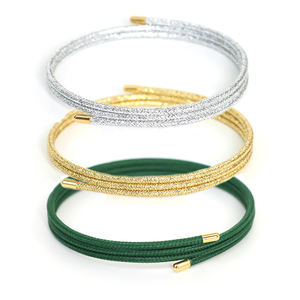 Nouvelle chaîne colorée faite à la main <span class=keywords><strong>18k</strong></span> or corde Couples bracelet à bricoler soi-même soulager la Fatigue Bracelet magnétique sain pour les filles cadeau - Product Image 1