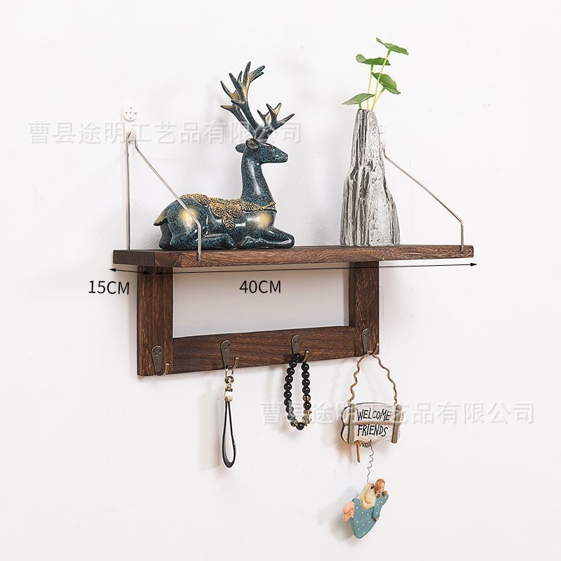 New Chinese style baked enamel retro hook design, 40x15
