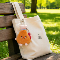 Cadeaux pour enfants, jouets en peluche amusants, design de hamburger, de toast et de frites, porte-clés personnalisé, pendentif de poupée 3D, porte-clés