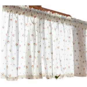 Cortina de puerta corta floral ligera fresca de estilo francés de <span class=keywords><strong>Amazon</strong></span> para <span class=keywords><strong>Cocina</strong></span> - Product Image 3