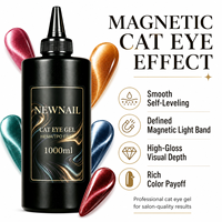 Vernis à ongles gel UV professionnel vegan, écologique, non toxique, à base d'eau, effet œil de chat, scintillant et magnétique, longue tenue