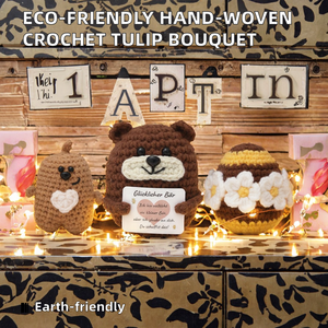 Nouvelle Peluche Moderne en Crochet Fait Main, Hamster Triste de Dessin Animé, Ornement Décoratif pour Mariage et Condoléances - Product Image 1