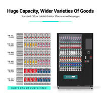 Distributeur automatique de boissons et de snacks, distributeur automatique avec paiement en espèces, distributeur automatique de snacks et de boissons en libre-service