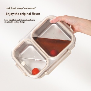 Lonchera Portátil de Acero Inoxidable 304 con Sello Antiolor para Estudiantes, Trabajadores de Oficina y Conservación en Cafeterías - Product Image 2