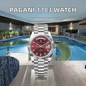 นาฬิกาข้อมือผู้ชาย <span class=keywords><strong>PAGANI</strong></span> <span class=keywords><strong>DESIGN</strong></span> 1783 สแตนเลสสตีล หรูหรา ระบบจักรกล รุ่น 2025 NH36A อัตโนมัติ กระจกแซฟไฟร์ 40 มม. DD40 AR กันน้ำ 10 บาร์ - Product Image 2