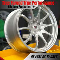 Jantes en alliage d'aluminium forgé monobloc VeroX ZE40 Style, neuves, couleur argent, 18-22 pouces, 5x100 5x114.3 5x120 pour voitures de tuning sportives JDM