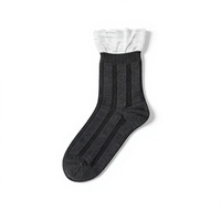 Chaussettes pour femmes en coton rayé de haute qualité, respirantes et antibactériennes, adaptées à un usage quotidien
