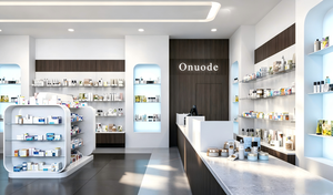 Modern Minimalist Luxury Pharmacy Store Fixtures | Custom Wooden & Glass Shelving, <b>LED</b> <b>Lighting</b> & Turnkey Drugstore Design - Product Image 5