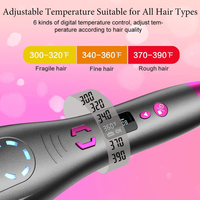 Pengeriting Rambut Otomatis Keramik Profesional 2 in 1 Pelurus dan Pengeriting Rambut Tanpa Kabel