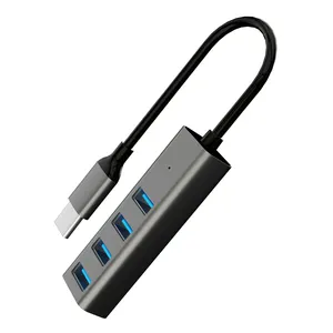 USB 3.0 4 Port HUB USB Multiple Type-C Male for PCs, Laptops andTablets