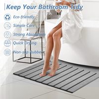 Großhandel Rutschfeste Saugfähige Faltbare Stein-Badematte Toiletten-Absorbiermatte Schlafzimmer-Bettvorleger für Wohnzimmer & Eingangsbereich