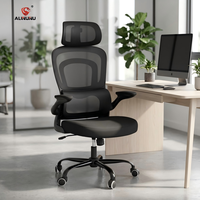Chaise de bureau ergonomique en maille respirante à prix de gros pour le bureau à domicile avec inclinaison à 135° °   Grand angle d'inclinaison