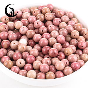 Perles rondes en rhodolite <span class=keywords><strong>de</strong></span> pierre naturelle Zhe Ying <span class=keywords><strong>de</strong></span> 6 mm, 8 mm, 10 mm pour la fabrication <span class=keywords><strong>de</strong></span> bijoux, perles <span class=keywords><strong>de</strong></span> cristal <span class=keywords><strong>de</strong></span> rhodochrosite pour la guérison, pierres en vrac - Product Image 4