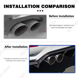 Lời khuyên xả nhiều màu 304 ống giảm thanh bằng thép không gỉ phù hợp với BMW F87 M2 F80 M3 F82 F83 M4 - Product Image 3