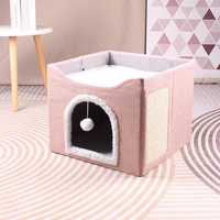 Cama para Gatos Chengjun 41*41*35CM, Lavable, Plegable, de Tela, para Mascotas, para el Hogar, Sala de Estar, Muebles para Mascotas