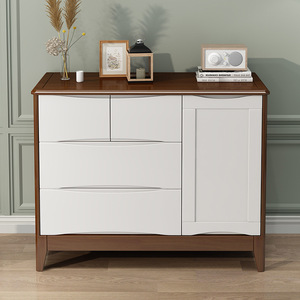 Solid Wood Chest Of <b>Drawers</b> 5101 Modern Storage Cabinet For Bedroom Living Room Freestanding Dresser - Product Image 3