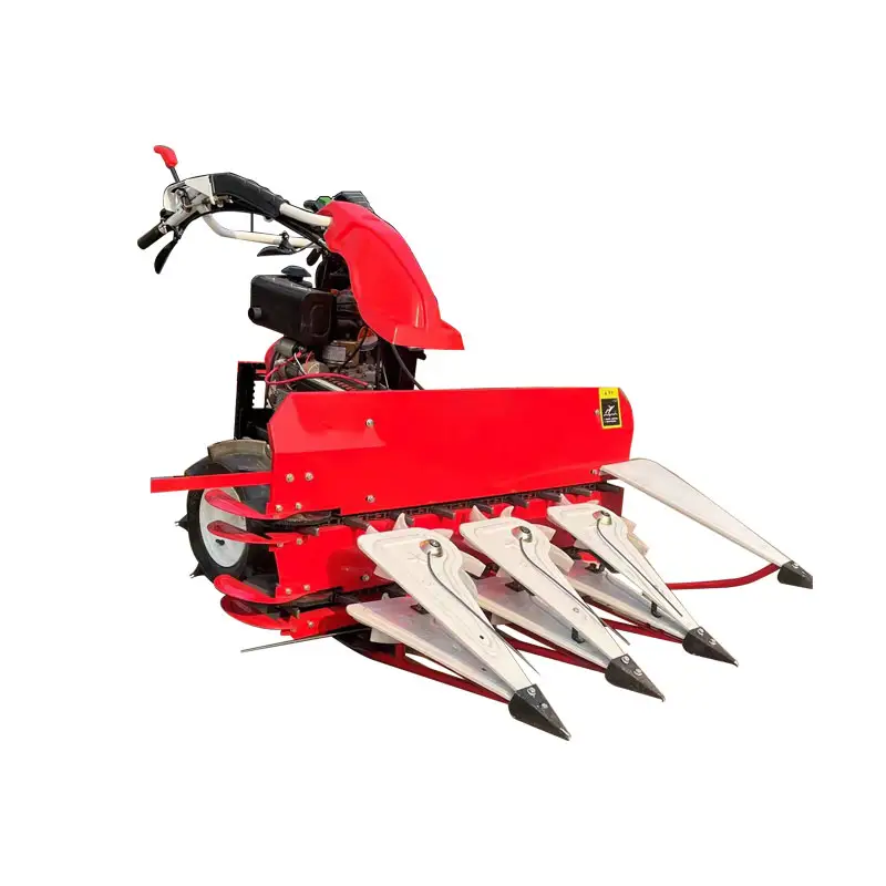 mini reaper/combine new design paddy rice wheat reaper binder bundling cutting machine