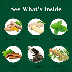 Anti Inflammatory Tea Natural Blend <b>Turmeric</b> Ginger Peppermint Cinnamon <b>Black</b> Pepper 15 Tea Bags Herbal Wellness - Product Image 4