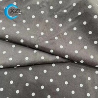 Tissu en velours côtelé imprimé à pois, 100 % coton peigné, tricoté à la chaîne, extensible, de haute qualité, personnalisé, vente en gros, pour T-shirt