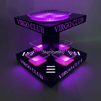Logo personnalisé LED lumineux fruits légumes plateau de service LED brillant assiette de fruits restaurant hôtel fête de mariage bar boîtes de nuit