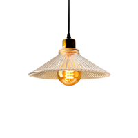 Lampu LED Nordik Restoran Bar Lampu Kaca Edison Lampu Gantung Plafon