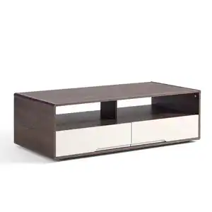 High Quality Unique And Modern Design Coffee Table With 4 Drawers Wooden Tea Table For Living Room