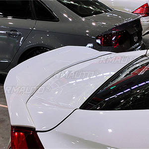 Aileron de coffre arrière pour Honda Civic 10ème génération Sedan 4 portes 2016 17 18 19, accessoires de style carbone noir - Product Image 3