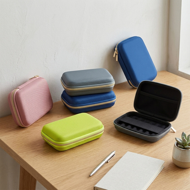 SYY Custom Logo Waterproof EVA Electronics Tools Case Travel Digital Accessories USB Cable Airpods Charger Power Bank Organizer